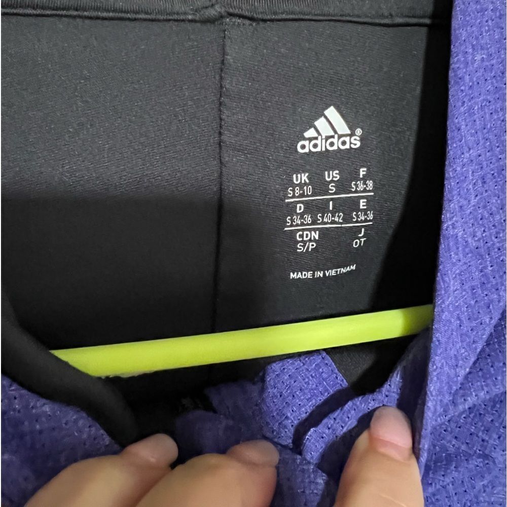 Adidas - Women's Medium Graphite & Purple Athletic Jacket - Picture 2 of 5